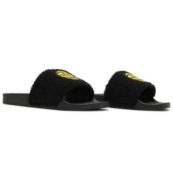 🙂[BRAND NEW] CHINATOWN MARKET SMILEY BASKETBALL SHERPA SLIDES SLIP-ON SANDALS🙂 - Picture 4 of 12